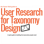 Factor User Research for Taxonomy Design cover page